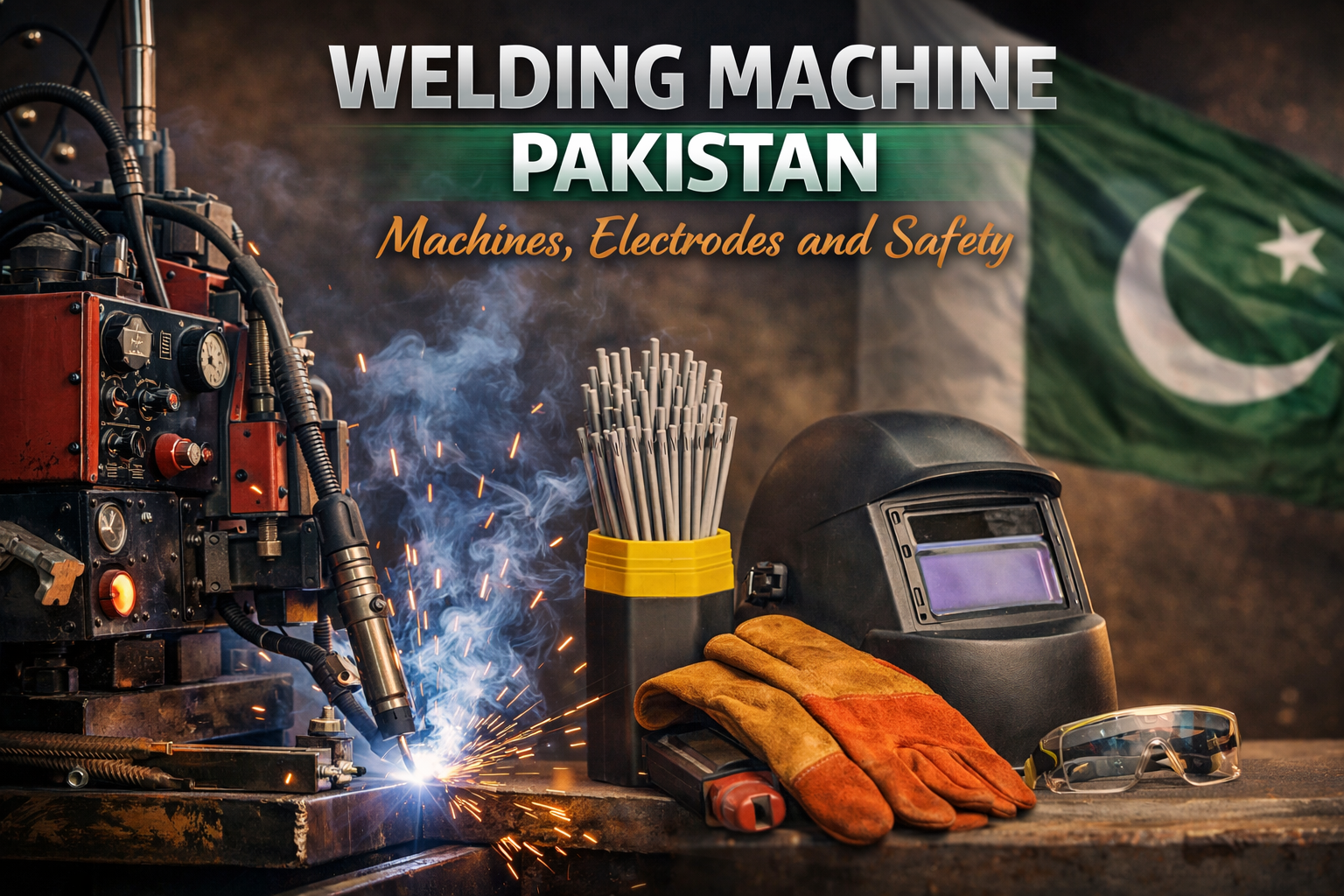 Welding machine pakistan- machines, electrodes and safety.